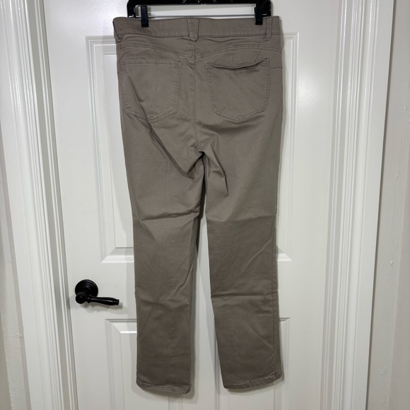 Democracy “Ab”solution Mid-Rise Straight Leg Pants Women’s 12 Gray/Taupe - Picture 6 of 6
